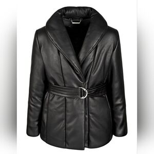 🆕Jou Jou Little Big Girl Puff-Collar Coat Sz M